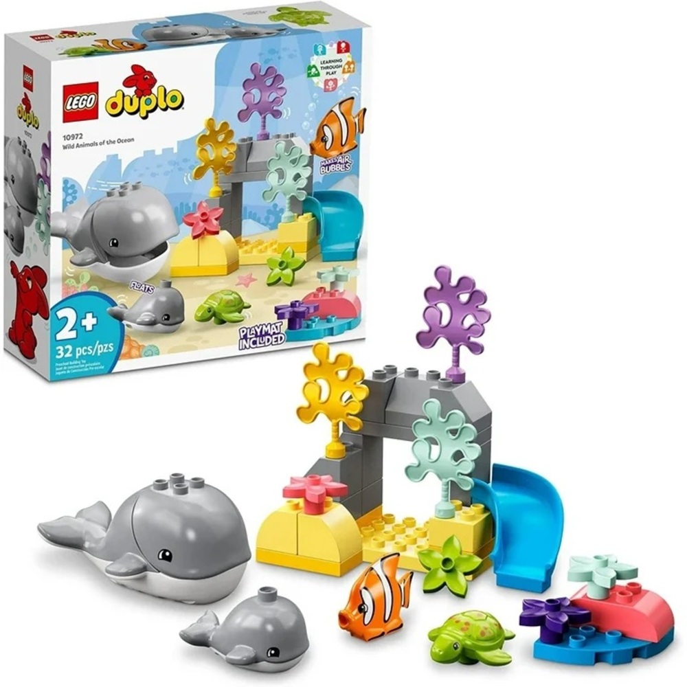 LEGO DUPLO Ocean Adventure Set with Blue and Green includes play mat